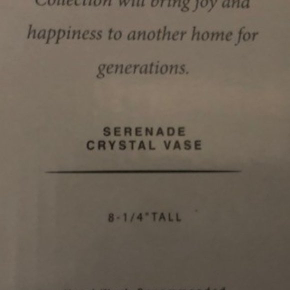 Crystal Vase - Picture 4 of 8